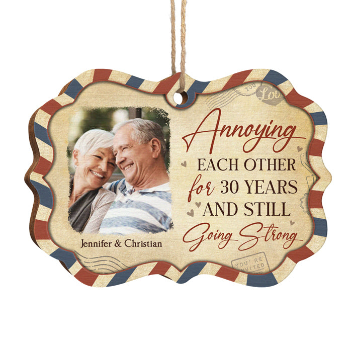 Couple toujours aussi fort - Décoration de Noël personnalisée en bois avec photo en forme de Benelux - Télécharger une image, cadeau pour couple, mari et femme, anniversaire, fiançailles, mariage, cadeau de mariage, cadeau de Noël