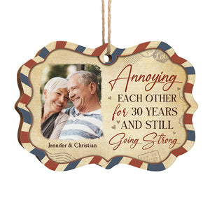 Couple toujours aussi fort - Décoration de Noël personnalisée en bois avec photo en forme de Benelux - Télécharger une image, cadeau pour couple, mari et femme, anniversaire, fiançailles, mariage, cadeau de mariage, cadeau de Noël