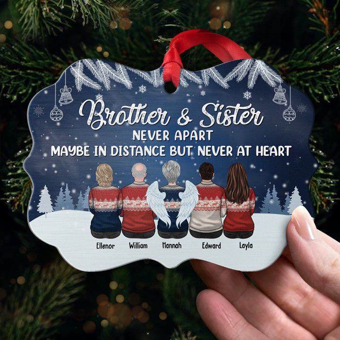 L'amour entre frère et sœur est l'une des plus grandes bénédictions de la vie - Décoration de Noël personnalisée en acrylique, bois et aluminium en forme de Benelux - Cadeau pour frères et sœurs, cadeau de Noël