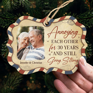 Couple toujours aussi fort - Décoration de Noël personnalisée en bois avec photo en forme de Benelux - Télécharger une image, cadeau pour couple, mari et femme, anniversaire, fiançailles, mariage, cadeau de mariage, cadeau de Noël