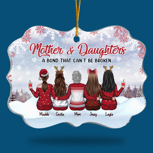 Mère et filles : un lien indéfectible ! Décoration familiale personnalisée en acrylique en forme de Benelux ! Cadeau de Noël pour fille offert par une mère.