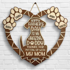 À mon incroyable papa - Panneau en bois personnalisé - Cadeau pour papa, cadeau pour la fête des pères