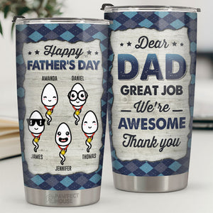 Bon travail, papa ! - Gobelet personnalisé pour la famille - Cadeau de fête des pères et d'anniversaire pour papa