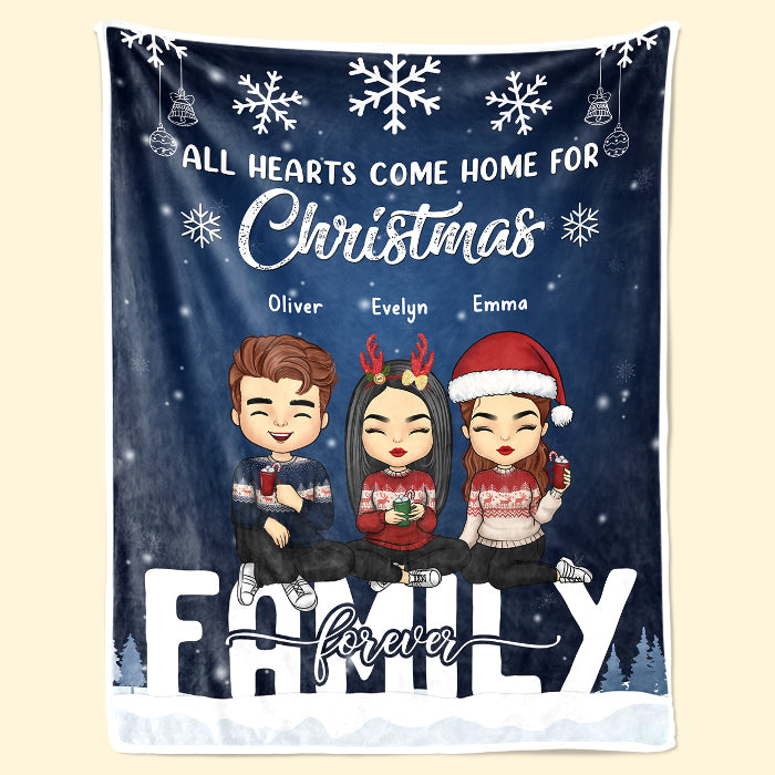 C'est nous, beaucoup d'amour - Couverture personnalisée pour la famille - Cadeau de Noël pour les membres de la famille