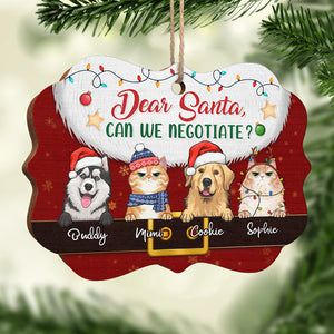 Père Noël définit les vilains – Décoration personnalisée pour chien et chat – Bois en forme de Benelux – Cadeau de Noël pour les propriétaires et les amoureux des animaux
