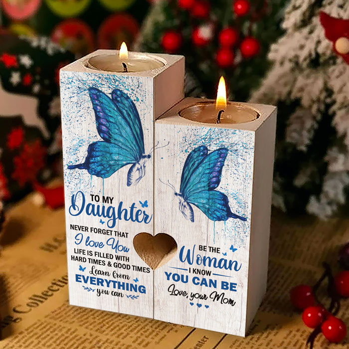 Soyez la femme que je sais que vous pouvez être - Bougeoir familial - Cadeau de Noël pour fille de la part de maman