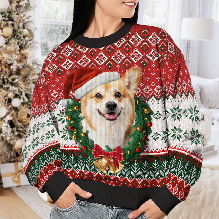 À mon humain, je te souhaite un Noël tout doux ! Sweat-shirt moche personnalisé pour chien et chat ! Pull unisexe en laine ! Télécharger une image ! Cadeau de Noël pour les propriétaires et les amoureux des animaux.