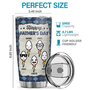 Bon travail, papa ! - Gobelet personnalisé pour la famille - Cadeau de fête des pères et d'anniversaire pour papa