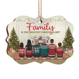 Le plus beau cadeau de Noël, c'est la famille ! Décoration de Noël personnalisée en bois/aluminium, forme Benelux. Cadeau pour la famille, cadeau de Noël.