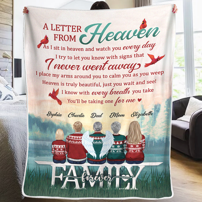 Le paradis est vraiment beau - Couverture commémorative personnalisée - Cadeau de condoléances, cadeau de Noël pour les membres de la famille