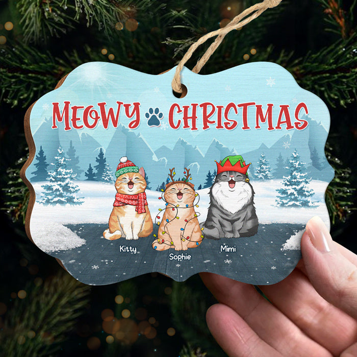 Joyeux Pawlidays - Décoration personnalisée pour chien et chat - Bois en forme de Benelux - Cadeau de Noël pour propriétaires et amoureux des animaux