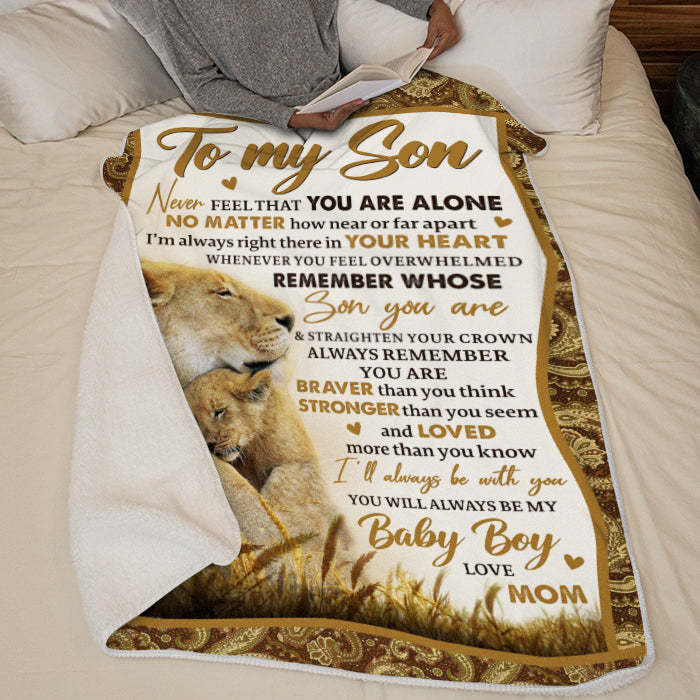 Tu es plus courageux que tu ne le penses et aimé plus que tu ne le penses - Couverture familiale - Cadeau pour fils de maman