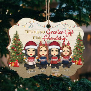 Rien n'est plus grand que l'amitié - Décoration de Noël en bois personnalisée en forme de Benelux - Cadeau pour meilleure amie, meilleure amie, sœur, cadeau d'anniversaire pour meilleure amie et amie, cadeau de Noël