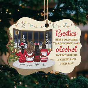 There Is No Greater Gift Than Friendship - Personalized Custom Benelux Shaped Wood Christmas Ornament - Gift For Bestie, Best Friend, Sister, Birthday Gift For Bestie And Friend, Christmas New Arrival Gift