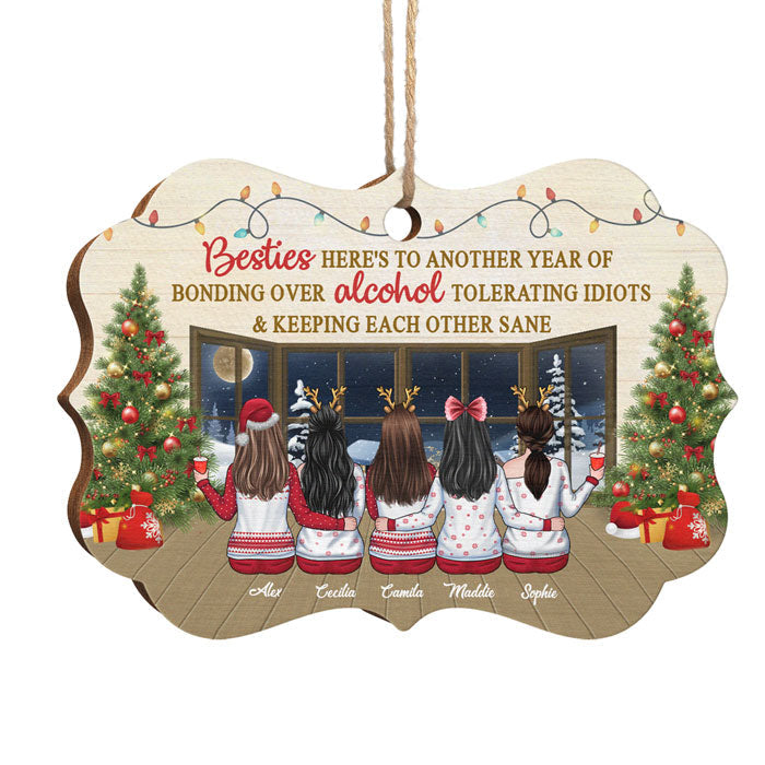 Il n'y a pas de plus beau cadeau que l'amitié - Décoration personnalisée Bestie - Bois en forme de Benelux - Cadeau de Noël pour meilleures amies, meilleures amies, sœurs