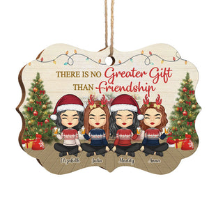 Rien n'est plus grand que l'amitié - Décoration de Noël en bois personnalisée en forme de Benelux - Cadeau pour meilleure amie, meilleure amie, sœur, cadeau d'anniversaire pour meilleure amie et amie, cadeau de Noël