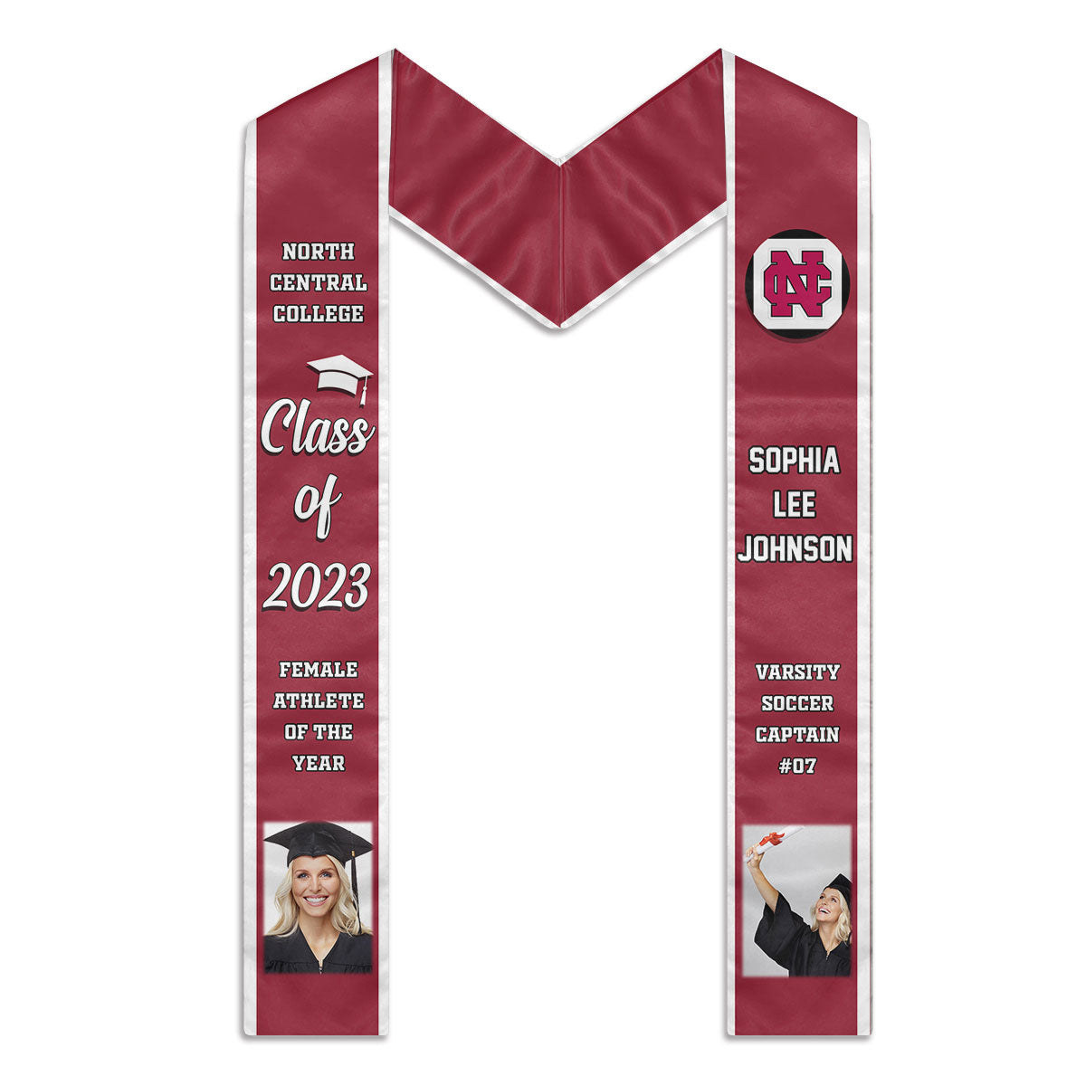 Félicitations aux diplômés de la promotion 2024, le meilleur cadeau pour la remise des diplômes ! - Télécharger une image - Étole de remise des diplômes personnalisée
