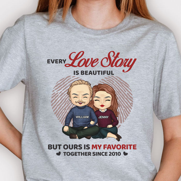 Notre préféré ! T-shirt unisexe personnalisé ! Cadeau pour couple, mari et femme