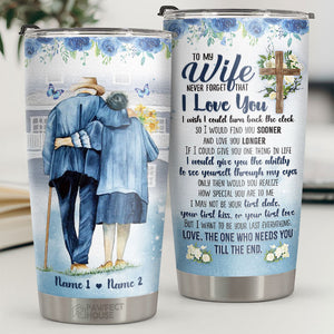 Je te donnerais la capacité de te voir à travers mes yeux - Gobelet personnalisé - À ma femme, cadeau pour femme, anniversaire, fiançailles, mariage, cadeau de mariage