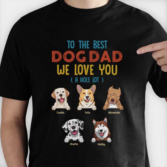 Je t'aime beaucoup - T-shirt unisexe personnalisé, sweat à capuche - Cadeau pour papa