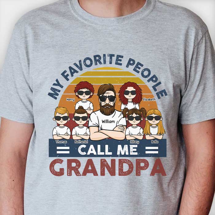 Je suis leur grand-père - T-shirt unisexe personnalisé, sweat à capuche - Cadeau pour papa, grand-père