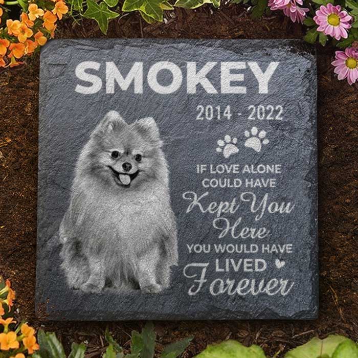 Nous t'avons aimé toute ta vie - Pierre commémorative personnalisée - Télécharger une image, un cadeau commémoratif, un cadeau de condoléances