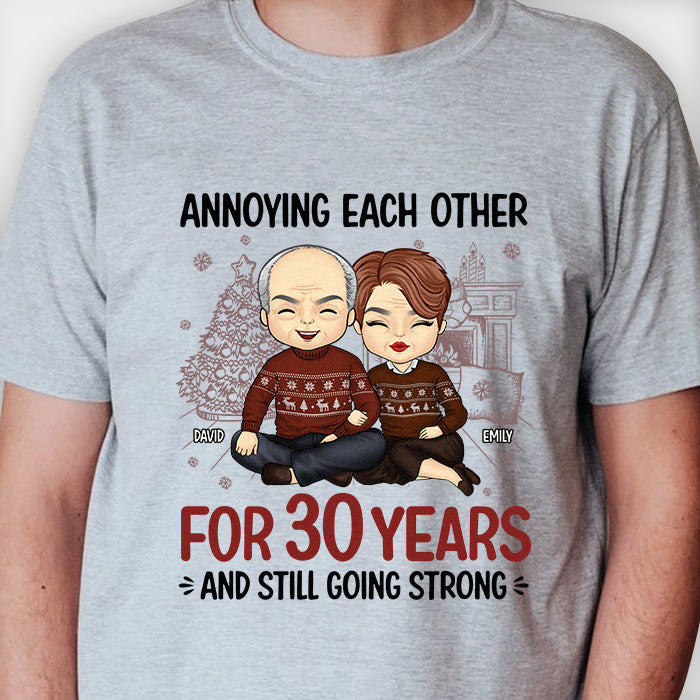 On s'ennuie et on continue à être forts - T-shirt unisexe personnalisé, sweat à capuche, sweat-shirt - Cadeau pour couple, mari et femme, anniversaire, fiançailles, mariage, cadeau de mariage, cadeau de Noël