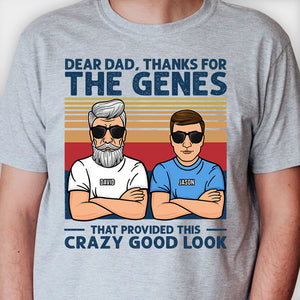 Cher papa, merci pour les gènes ! T-shirt unisexe personnalisé, sweat à capuche ! Cadeau pour papa