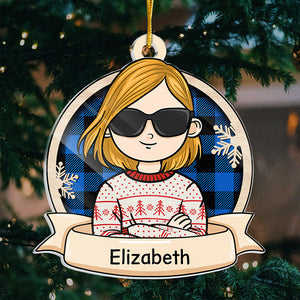 Les enfants cool célèbrent Noël - Décoration de Noël personnalisée en acrylique - Cadeau pour la famille, cadeau de Noël