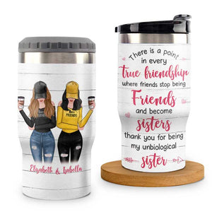 Merci d'être ma sœur non biologique - Glacière personnalisée - Cadeau pour meilleure amie