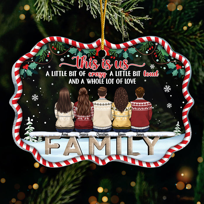 A Whole Lot Of Love - Personalized Custom Benelux Shaped Acrylic Christmas Ornament - Gift For Family, Christmas Gift