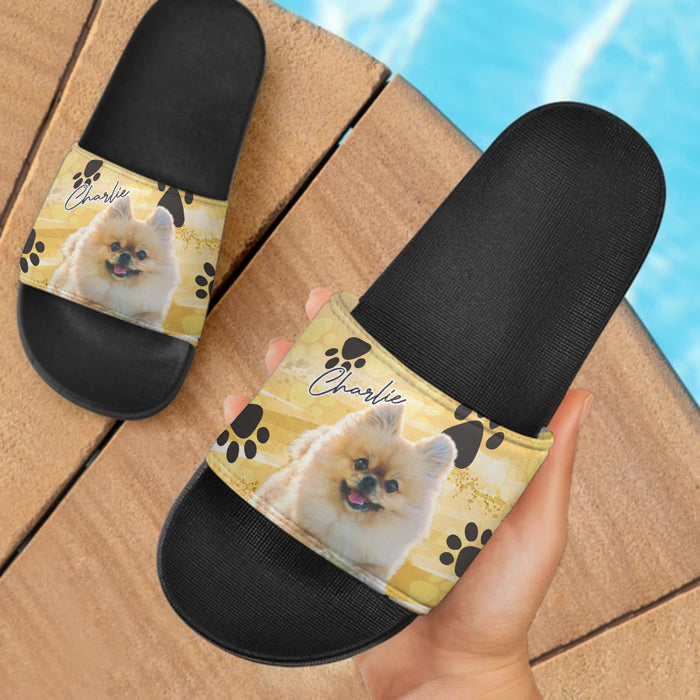 Mon animal de compagnie adoré - Sandales et chaussons personnalisés - Télécharger une image, cadeau pour les amoureux des animaux