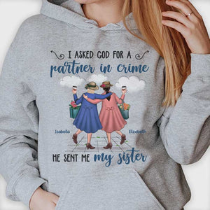 Dieu m'a envoyé ma meilleure amie - T-shirt unisexe personnalisé, sweat à capuche - Cadeau pour meilleure amie