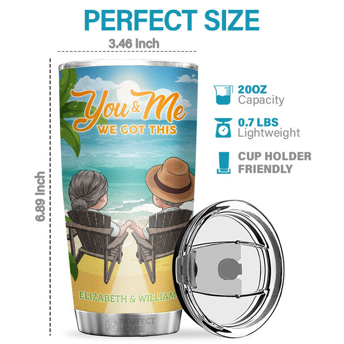 Le jour où je t'ai rencontré, j'ai trouvé celui que mon âme aime - Gobelet personnalisé - Cadeau pour couple, mari, femme, anniversaire, fiançailles, mariage, cadeau de mariage