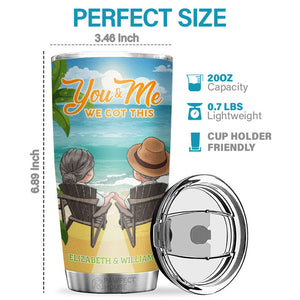 Le jour où je t'ai rencontré, j'ai trouvé celui que mon âme aime - Gobelet personnalisé - Cadeau pour couple, mari, femme, anniversaire, fiançailles, mariage, cadeau de mariage