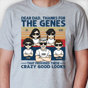 Merci pour les gènes qui m'ont donné cette beauté incroyable - T-shirt unisexe personnalisé, sweat à capuche - Cadeau pour papa