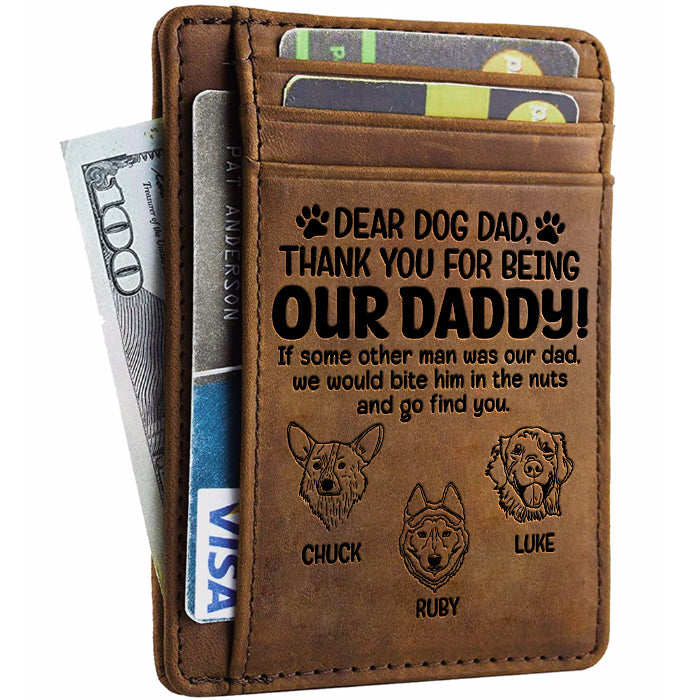 Je le croquerais dans les noix - Porte-cartes personnalisé - Cadeau pour papa, cadeau pour la fête des pères