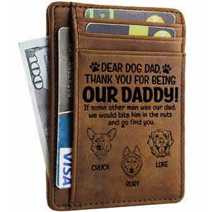 Je le croquerais dans les noix - Porte-cartes personnalisé - Cadeau pour papa, cadeau pour la fête des pères