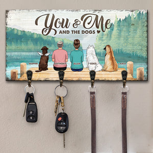 Toi, moi et nos bébés à fourrure - Porte-clés personnalisé, porte-clés - Cadeau pour les couples, cadeau pour les amoureux des chiens