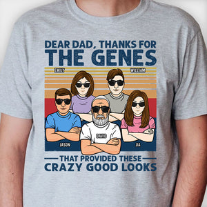 Cher papa, merci pour les gènes ! T-shirt unisexe personnalisé, sweat à capuche ! Cadeau pour papa
