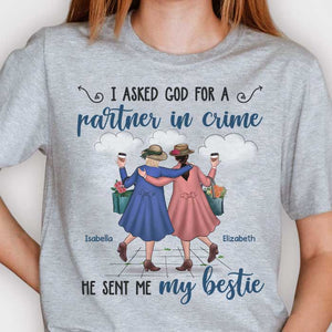 Dieu m'a envoyé ma meilleure amie - T-shirt unisexe personnalisé, sweat à capuche - Cadeau pour meilleure amie