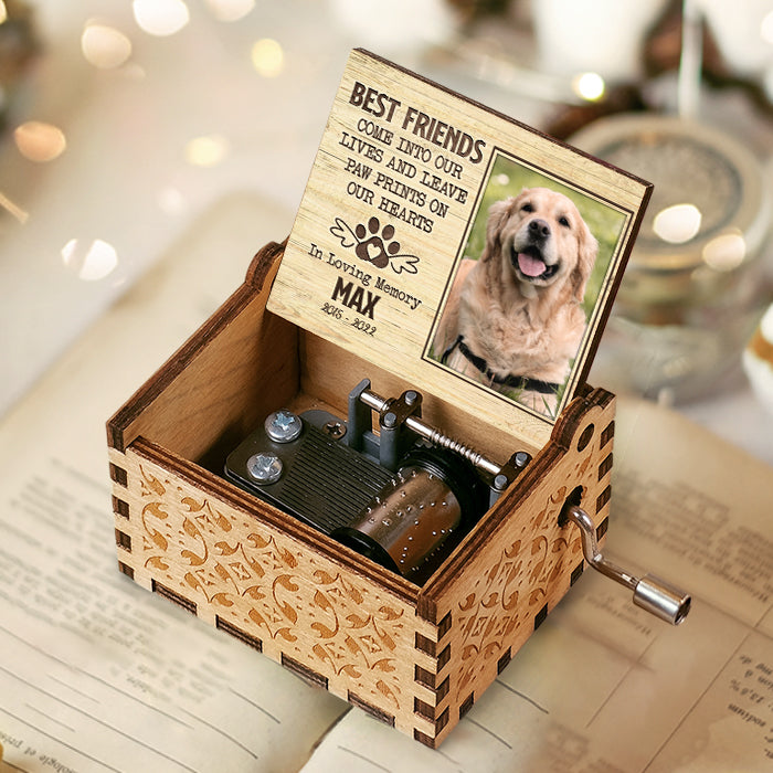 Les meilleurs amis ne s'oublient jamais - Boîte à musique personnalisée - Télécharger une image, cadeau pour les amoureux des animaux