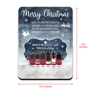À mes meilleures amies, voici une autre année de nous - Carte de Noël en bois personnalisée avec ornement pop-up - Cadeau pour meilleure amie, meilleure amie, sœur, cadeau d'anniversaire pour meilleure amie et amie, cadeau de Noël