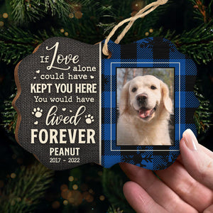 Si l'amour seul avait pu te garder ici - Décoration de Noël personnalisée en bois en forme de Benelux - Télécharger une image, un cadeau commémoratif, un cadeau de condoléances, un cadeau de Noël