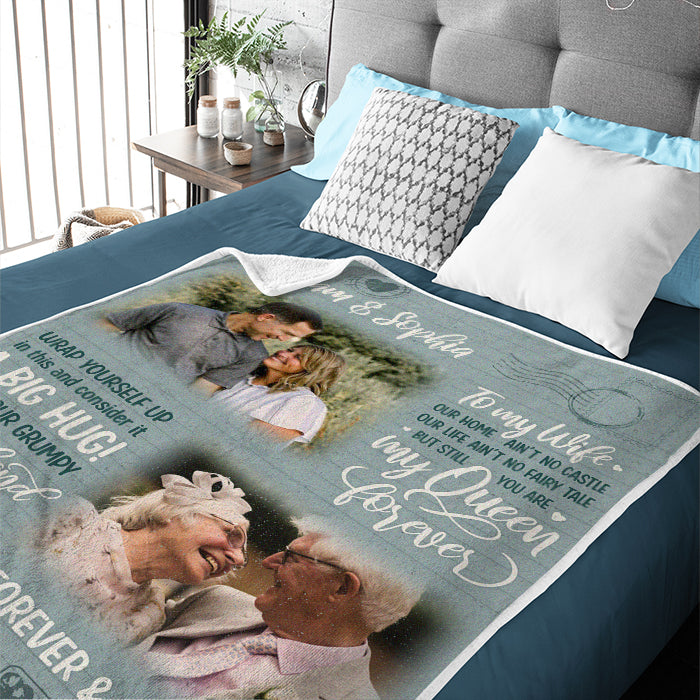 Consider It A Big Hug - Personalized Custom Blanket - Upload Image, Gift For Couple, Husband Wife, Anniversary, Engagement, Wedding, Marriage Gift, Christmas Gift