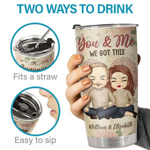 Happily Annoying Each Other & Still Going Strong - Personalized Tumbler - Gift For Couple, Husband Wife, Anniversary, Engagement, Wedding, Marriage Gift