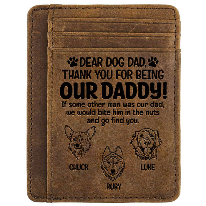 Je le croquerais dans les noix - Porte-cartes personnalisé - Cadeau pour papa, cadeau pour la fête des pères