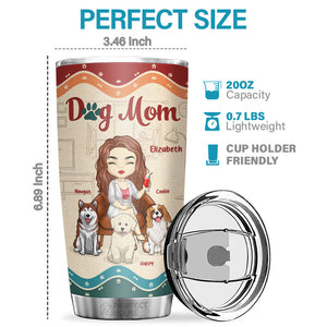 Être maman d'un chien, c'est vivre heureux pour toujours - Gobelet personnalisé - Cadeau pour amoureux des chiens, propriétaires de chiens, cadeau pour chien, cadeau pour amoureux des animaux