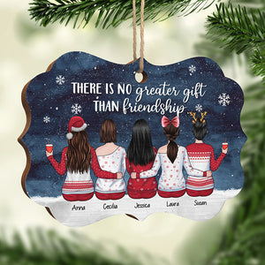 Il n'y a pas de plus beau cadeau que l'amitié - Décoration de Noël en bois personnalisée en forme de Benelux - Cadeau pour meilleure amie, meilleure amie, sœur, cadeau d'anniversaire pour meilleure amie et amie, cadeau de Noël