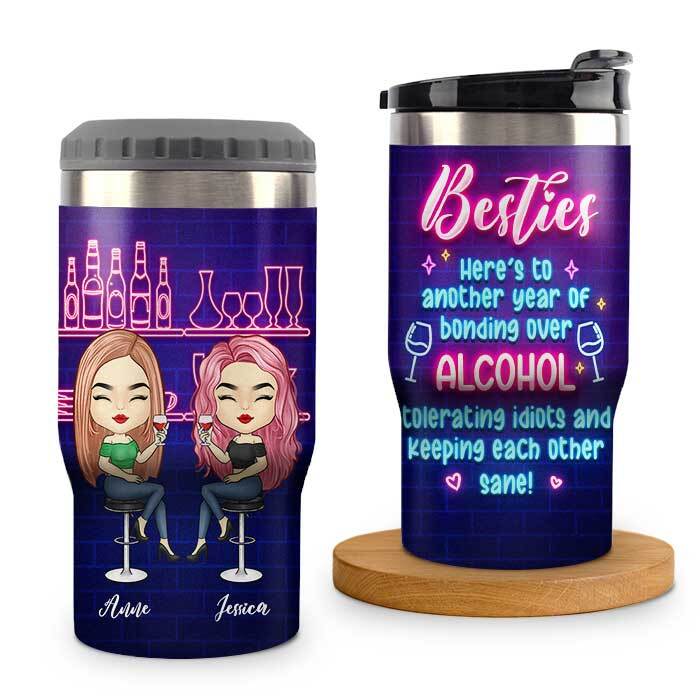 Une année de complicité autour de l'alcool - Glacière personnalisée - Cadeau pour meilleure amie
